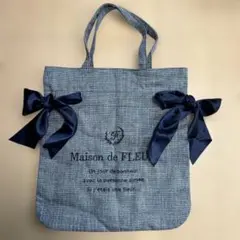 Maison de FLEUR リボン付きトートバッグ