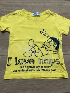 I'm Doraemon Tシャツ 100センチ 半袖　のび太くん　きいろ
