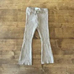 ZARA おしゃれ　ベージュ　ニットパンツ　98センチ