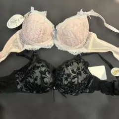 【新品】花柄刺繍 B65サイズ ブラジャーセット