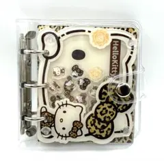 新品！サンリオヒョウ柄キティA8シャカシャカバインダー　シール帳　リフィル付き