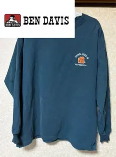 BEN DAVIS 長袖Tシャツ ダークブルー