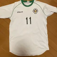 選手支給ATHLETA サッカーシャツ 11番 ホワイト Oサイズ