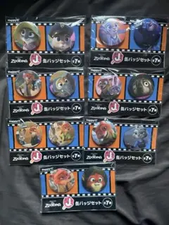ズートピア　ハッピーくじ　J賞 缶バッジセット 全種コンプ