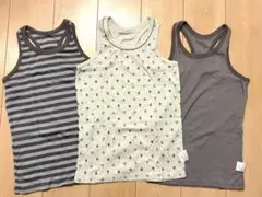 未使用品 150cm POBIDOBY 男の子 タンクトップ 3枚セット