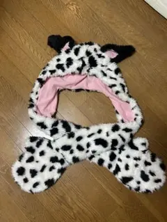 ダルメシアン ファンキャップ マフラー付き