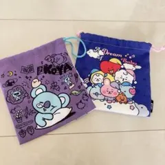 【即日発送・匿名配送】BT21 巾着ポーチ　2セット