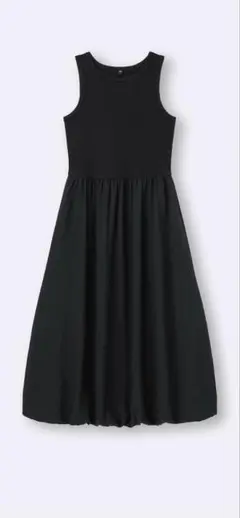 GU バブルヘムワンピース（ノースリーブ）バルーン