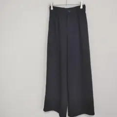 【PUNYUS】ワイドパンツ ブラック シンプル カジュアル キレイめ