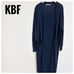 KBF ハイゲージロングカーディガン 黒系のサムネイル