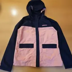 アディダス　M　ピンク　紺　レディース　アウター　ウインドブレーカー
