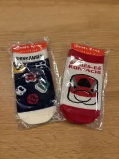 新幹線 キッズ靴下 2足セット　鉄下
