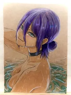 手描き　イラスト　レゼ　クラフト　チェンソー　マン