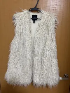 FOREVER 21 ホワイト ファーコート M
