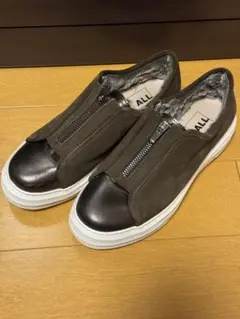 nouer オールブラックコラボスニーカー　ALL BLACK スリッポン　美品