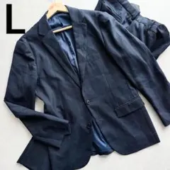 【現行品】グリーンレーベルリラクシング セットアップ スーツ L グレンチェック