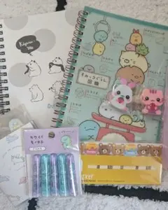 子ども用文具セット 可愛い 消しゴム ノート 付箋 キャップ 女の子