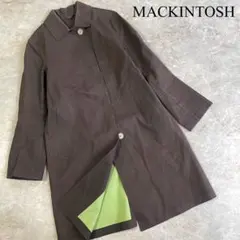 MACKINTOSH マッキントッシュ コットン バルカラーコート 茶のサムネイル