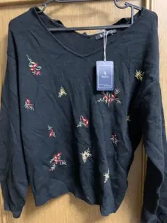 バックリボン ニット