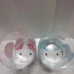 Hello Kitty Dear Daniel 花柄グラス2個セット