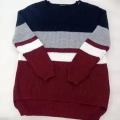 【ず102】INGNI ボーダーニット