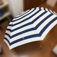 マリン柄 日傘 ネイビー×ホワイトのサムネイル