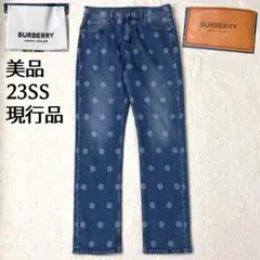 【23SS 美品】バーバリー デニム ドット ウォッシュド加工 イタリア製 現行のサムネイル