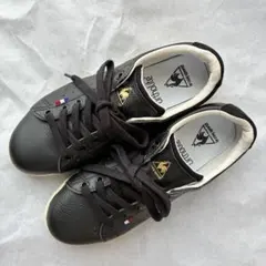 le coq sportif スニーカー　黒　ブラック　25cm ユニセックス