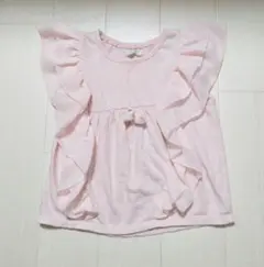 110cm フリル付きピンクチュニック