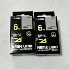 CASIO NAME LAND テープカートリッジ XR-6X 2個セット