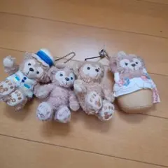 ダッフィーシェリーメイぬいぐるみ4点