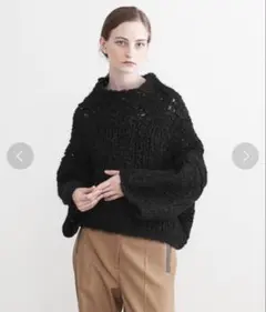 ＜AEWEN MATOPH＞モヘヤ/ウール/ナイロン ハンドニット