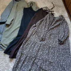 しまむら　ワンピースまとめ売りS〜М　5点