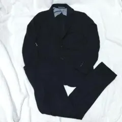 極美品!GU ストレッチ生地カジュアルスーツ(M)ウォッシャブル ネイビー色