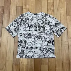 Temptation モノトーン総柄Tシャツ