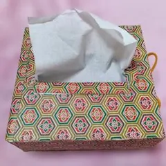 ハンドメイド　ティッシュBOXケース