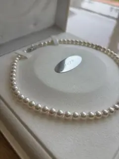 【新品⭐︎未使用】MIKIMOTO 真珠ネックレス 7mm弱 冠婚葬祭