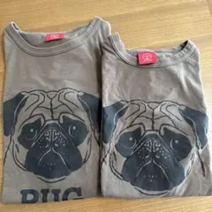 パグ Tシャツ 2枚セット LL とMのサムネイル