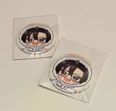 カラフルピーチ 東武動物公園 もふくん後期デフォ缶バッジ2個組