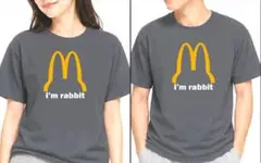 【SALEパロディガンメタM】I'mrabbitTシャツ面白いおもしろプレゼント