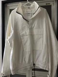 ZARA ホワイト ハーフジップジャケット L
