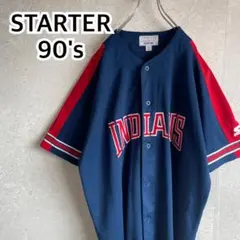90's~00's クリーブランド インディアンス XL 古着 ゲームシャツ