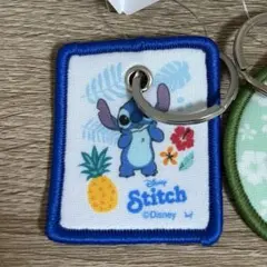 ディズニー スティッチ ワッペンキーホルダー 新品　タグ付きのサムネイル
