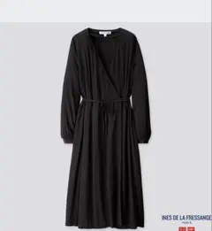 美品　UNIQLO レーヨンカシュクールワンピース　 商品番号: 420184