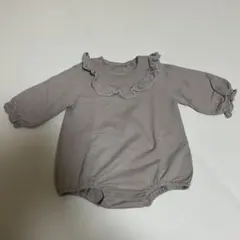 フリル襟　ロンパース　80サイズ