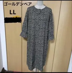 ゴールデンベア　LL レーヨン　デザイン　ロングワンピのサムネイル