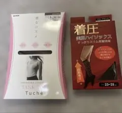 Tuche 着圧美脚ハイソックス、GUNZE 着るコスメ タンクトップのサムネイル