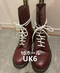 Dr. Martens 10ホール ブーツ バーガンディのサムネイル