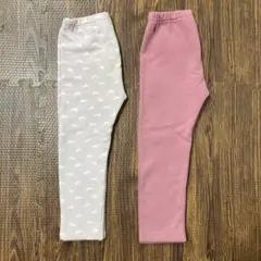 ユニクロ　フリース　レギンス　100 2本セット
