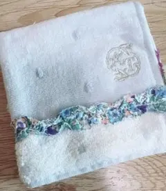【新品未使用】Afternoon Tea タオル　ハンカチ　ブルー　水色